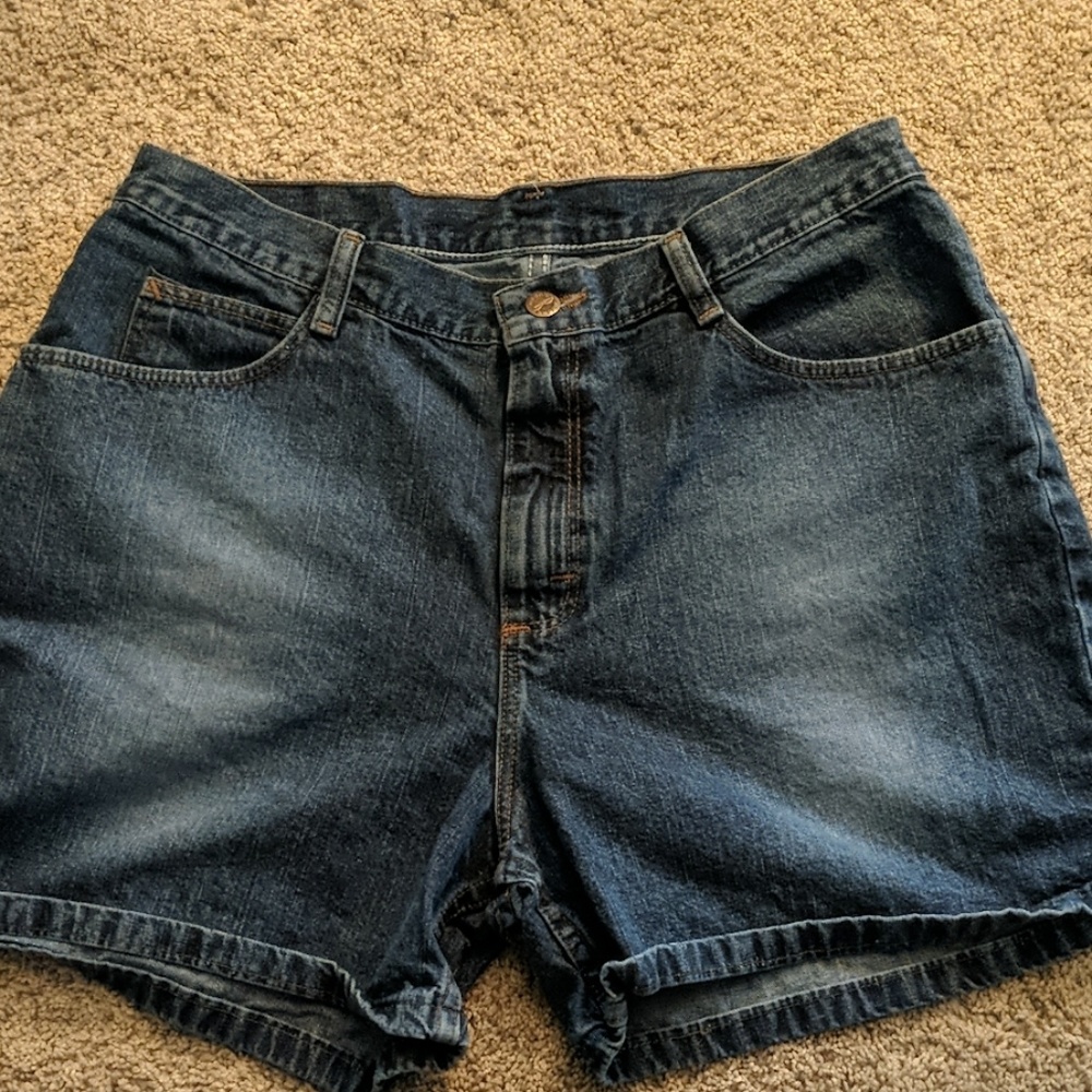 Women's High Waisted jean shorts.  Sz 14